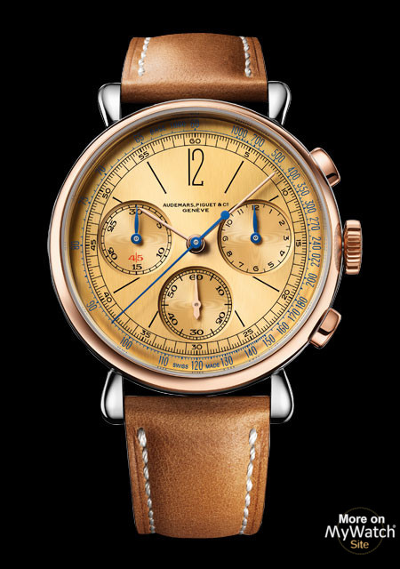 Watch [Re]Master01 Selwinding Chronograph  Accueil 26595SR.OO.A032VE.01  Steel - Pink Gold - Leather Strap