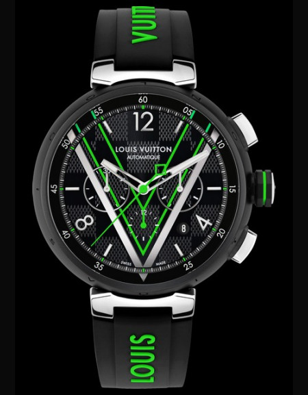 Louis Vuitton Mens Tambour Chronograph Watch