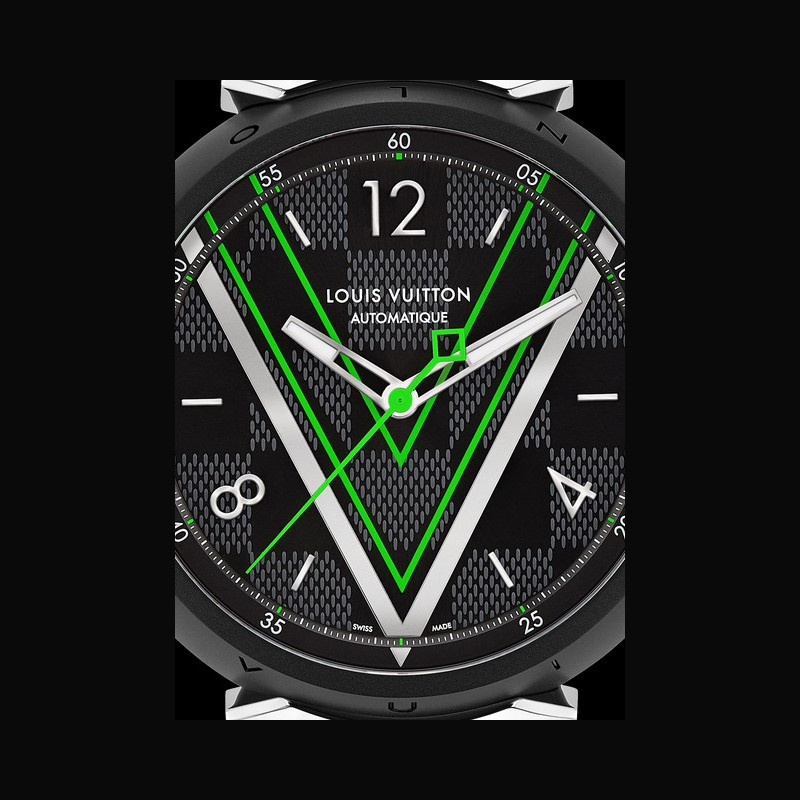 Watch Louis Vuitton Tambour Damier Graphite Race Chronograph