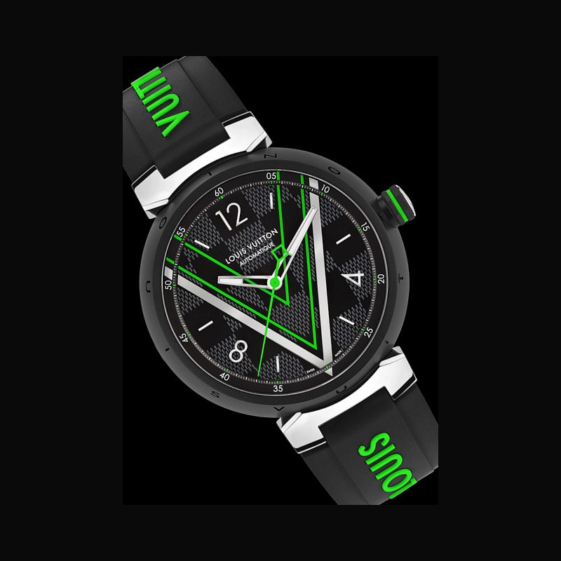 Watch Louis Vuitton Tambour Damier Graphite Race Chronograph