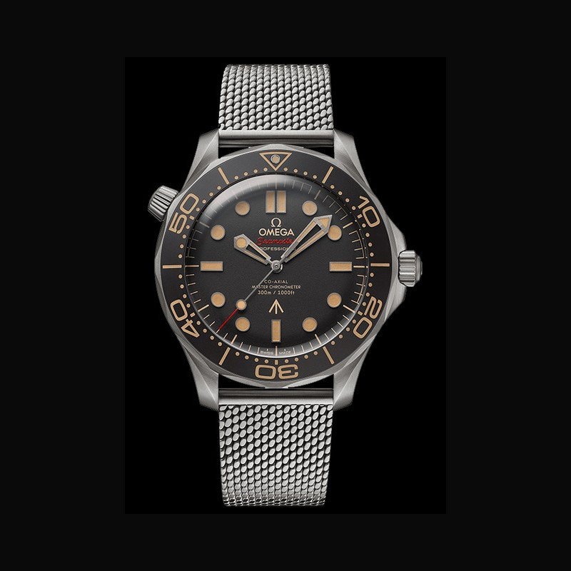 Watch Omega Seamaster James Bond 007  Seamaster 210.90.42.20.01.001  Titanium - Brown Dial - Bracelet Titanium