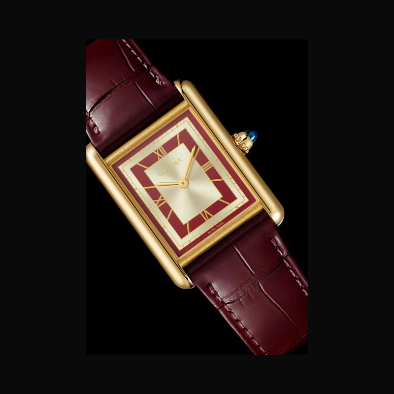 Watch Cartier Tank Louis Cartier  Tank Louis Cartier CRWGTA0093 Yellow Gold  - Alligator Leather Strap