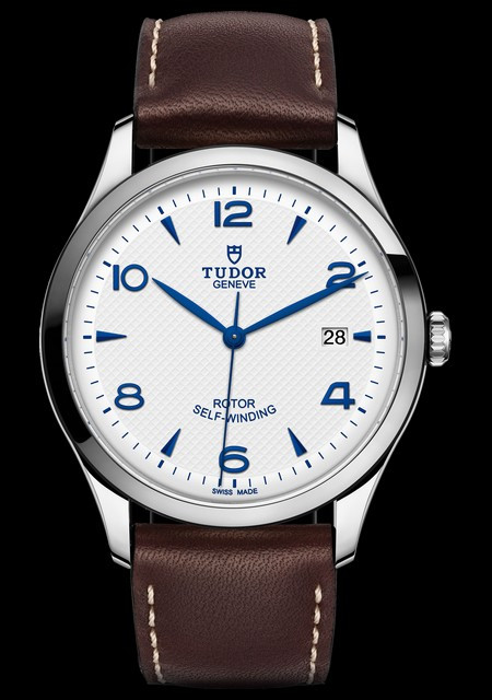 Watch Tudor 1926 en 41 mm  Tudor M91650-0010 Steel - Opaline Dial - Strap  Leather