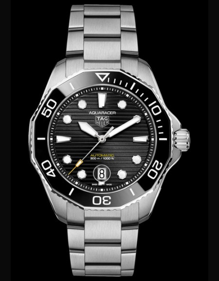 Aquaracer Professional 300 Steel Black Ceramic Black Dial