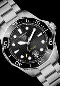 Aquaracer Professional 300 Steel Black Ceramic Black Dial