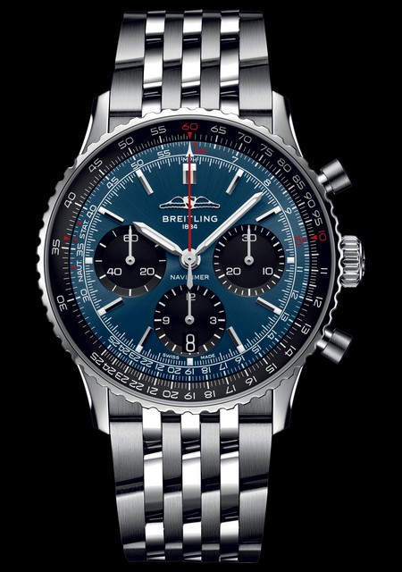 Navitimer hotsell blue dial