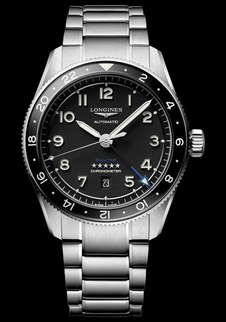 Watch Longines Spirit Zulu Time | Longines L3.812.4.53.6 Stainless ...