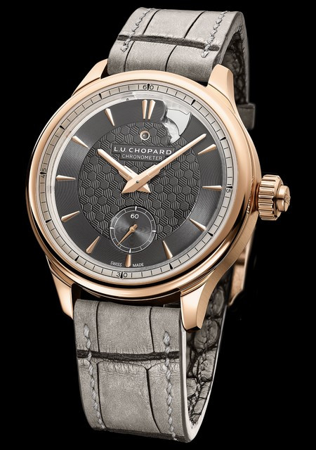 Watch Chopard L.U.C Strike One  L.U.C 161949-5001 Ethical Rose Gold - Grey  Dial - Strap - Strap Alligator Leather