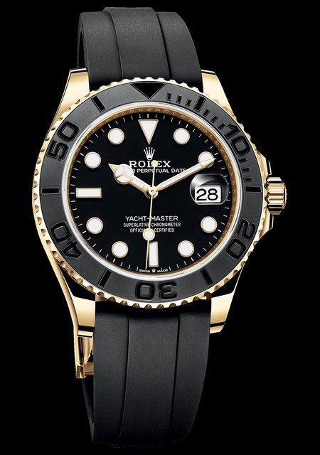 Watch Rolex Oyster Perpetual Yacht‑Master 42  Oyster Perpetual 226658  Yellow Gold - Black Dial - Bracelet Oysterflex