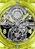 Hublot's Big Bang Tourbillon Automatic in Neon Yellow SAXEM