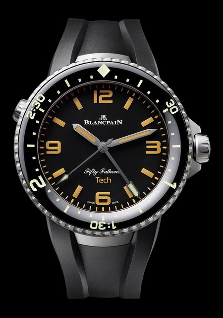 Watch Blancpain Fifty Fathoms 70th Anniversary Act 2 Tech Gombessa Fifty Fathoms 5019 12B30 64A Satin Brushed Titanium