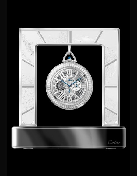 Rotonde De Cartier Grande Complication Skeleton Pocket Watch