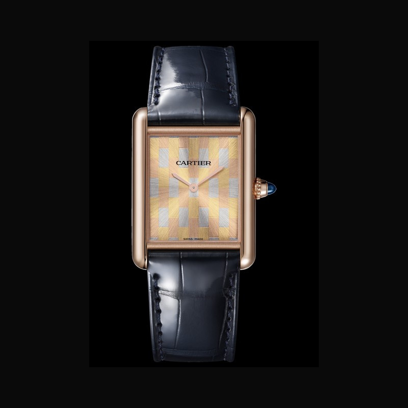 Cartier - Tank Louis Cartier Watch - Watch gold/Gold/Leather