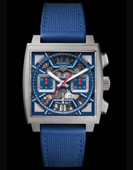 Watch TAG Heuer TAG Heuer Monaco Chronographe Skeleton– « Original Blue »