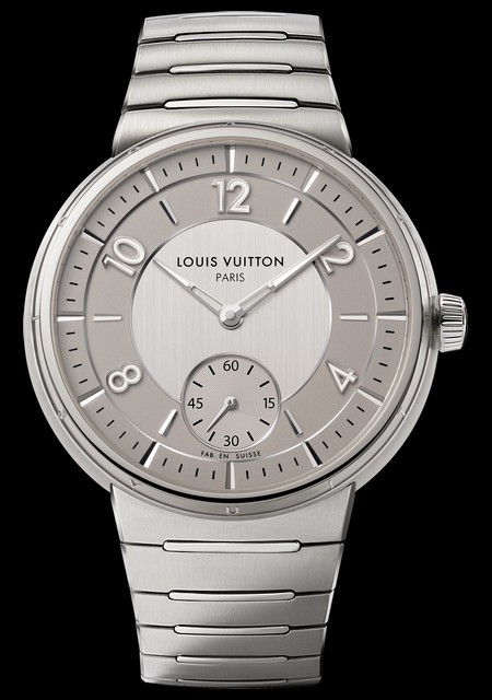Watch Louis Vuitton Tambour  Tambour W1ST10 Stainless Steel - Grey Dial -  Bracelet Stainless Steel