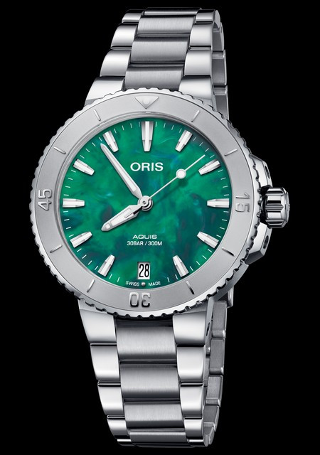 Watch Oris Oris X Bracenet Collection  Oris Aquis 01 733 7770 4137-07 8 18  05P Stainless Steel - Bracelet Stainless Steel