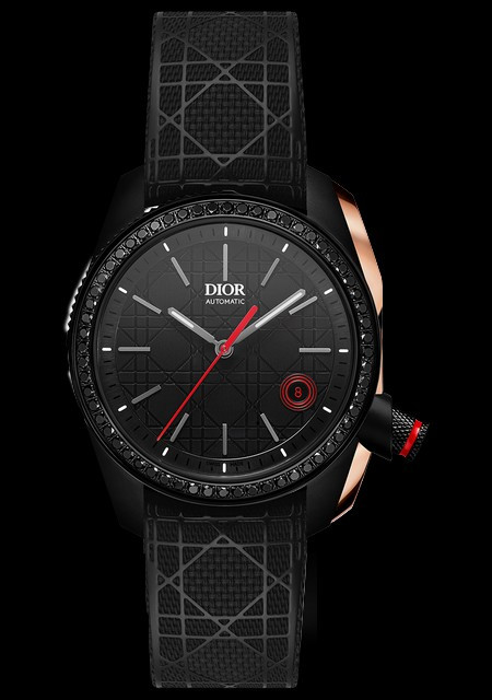 Watch Dior Chiffre Rouge - 38mm Black Diamond-Set | Chiffre