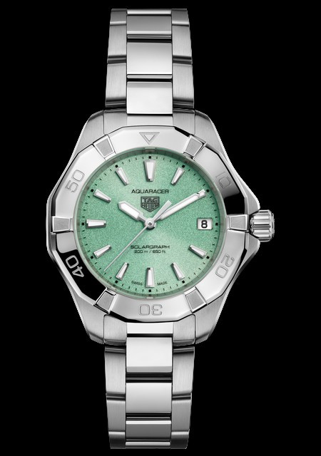 Watch TAG Heuer Aquaracer Professional 200 Solargraph AQUARACER WBP1315.BA0005 Polished Steel Polar Blue Dial Bracelet