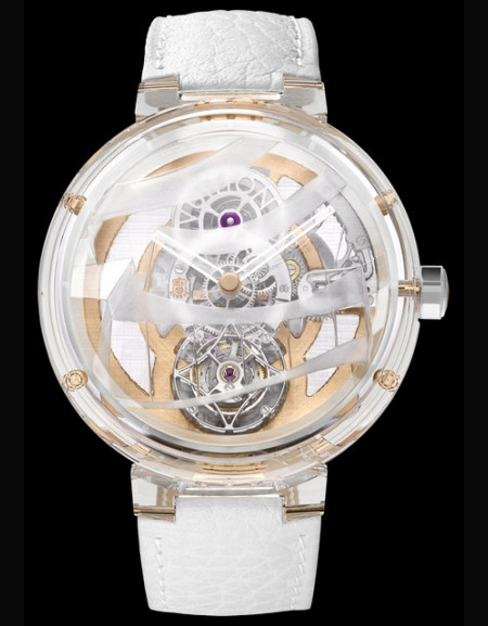 Tambour Moon Saphir Tourbillon Volant Poinçon de Genève Frank Gehry