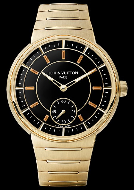 Watch Louis Vuitton Tambour Yellow Gold Onyx Tambour W1YG20