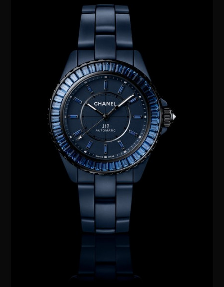 Watch J12 Bleu 38 mm Sapphires