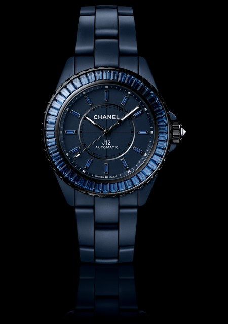 Watch J12 Bleu 38 mm Sapphires