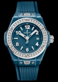 Big Bang One Click Petrol Blue Ceramic Diamonds