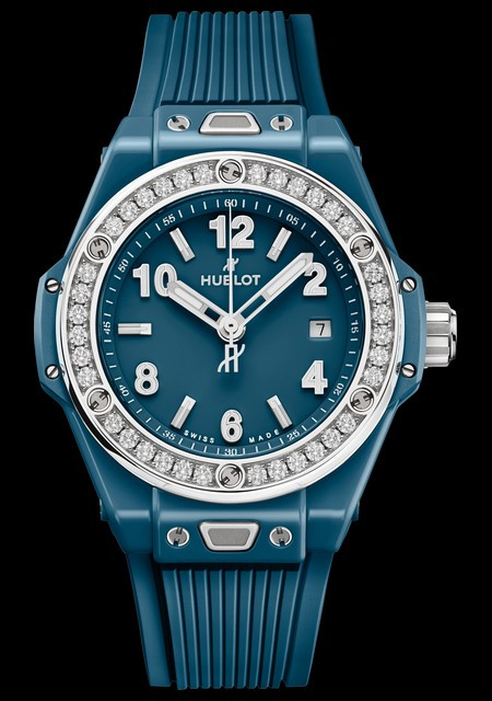 Big Bang One Click Petrol Blue Ceramic Diamonds