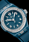 Big Bang One Click Petrol Blue Ceramic Diamonds