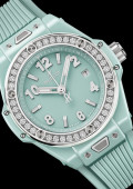 Big Bang One Click Mint Green Ceramic Diamonds