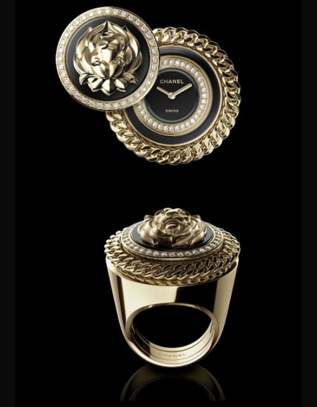 Mademoiselle Privé Bouton Lion Ring