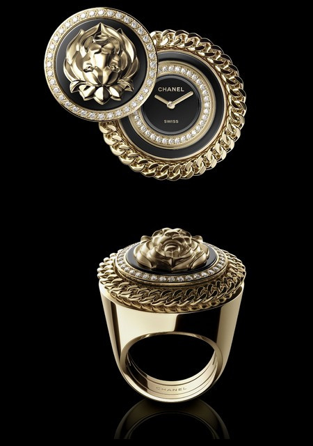 Mademoiselle Privé Bouton Lion Ring