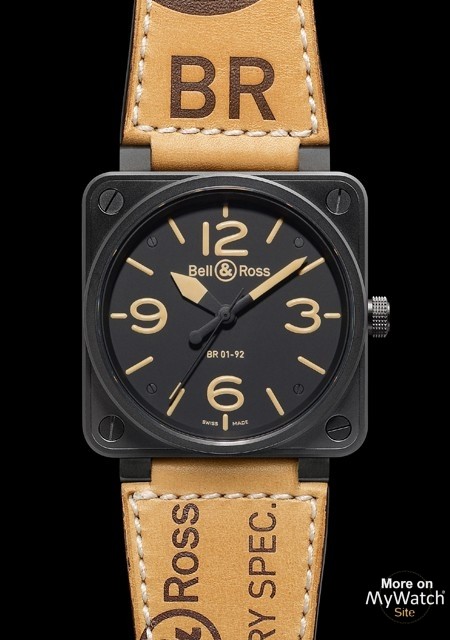 Watch Bell & Ross BR 01-92 Heritage | AVIATION BR0192-HERITAGE 
