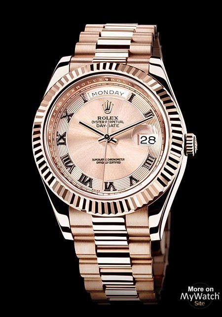 Watch Rolex Day-Date II | Oyster Perpetual 218235-83215 Everose gold