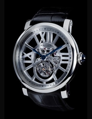 Rotonde de Cartier tourbillon volant squelette