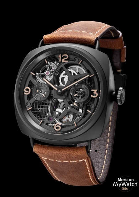 Lo Scienziato Radiomir Tourbillon GMT Ceramica