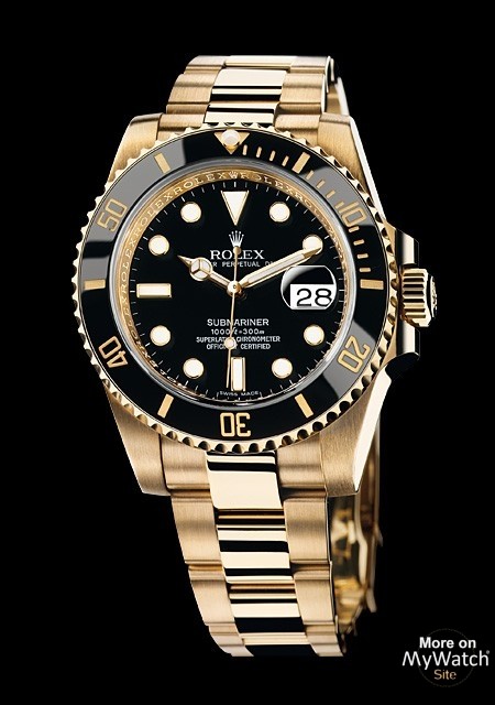 rolex oyster perpetual submariner gold