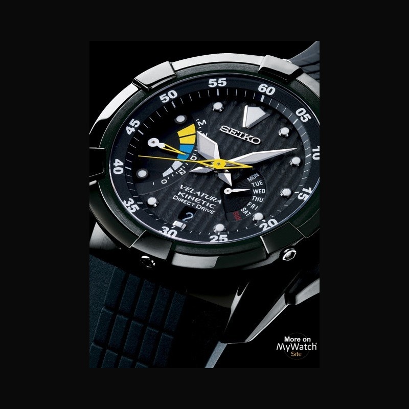 Watch Seiko Kinetic Direct Drive | Velatura SRH013 Steel - Black Hard  Coating