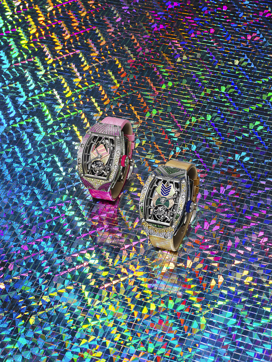 Les modèles Carmen et Bianca de la nouvelle collection Richard Mille RM71-02 Tourbillon Automatique Talisman.