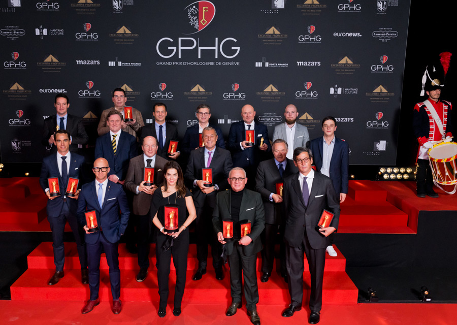 Les lauréats du GPHG 2020 et leur trophées