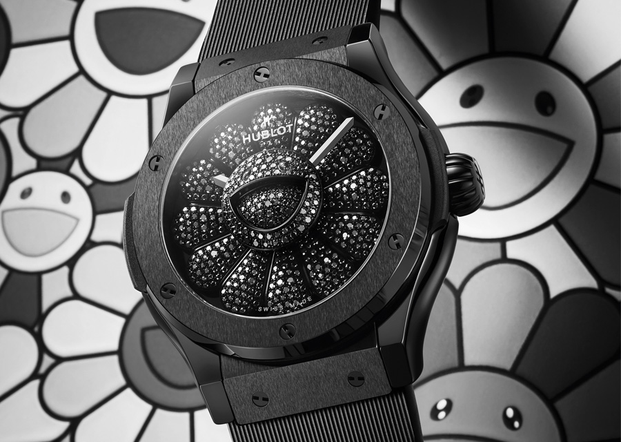 Le total look black de la nouvelle Hublot Classic Fusion Takashi Murakami All Black