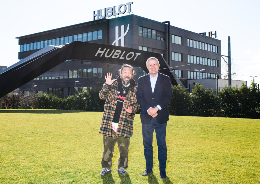 Visite de la manufacture Hublot de Takashi Murakami en février 2020