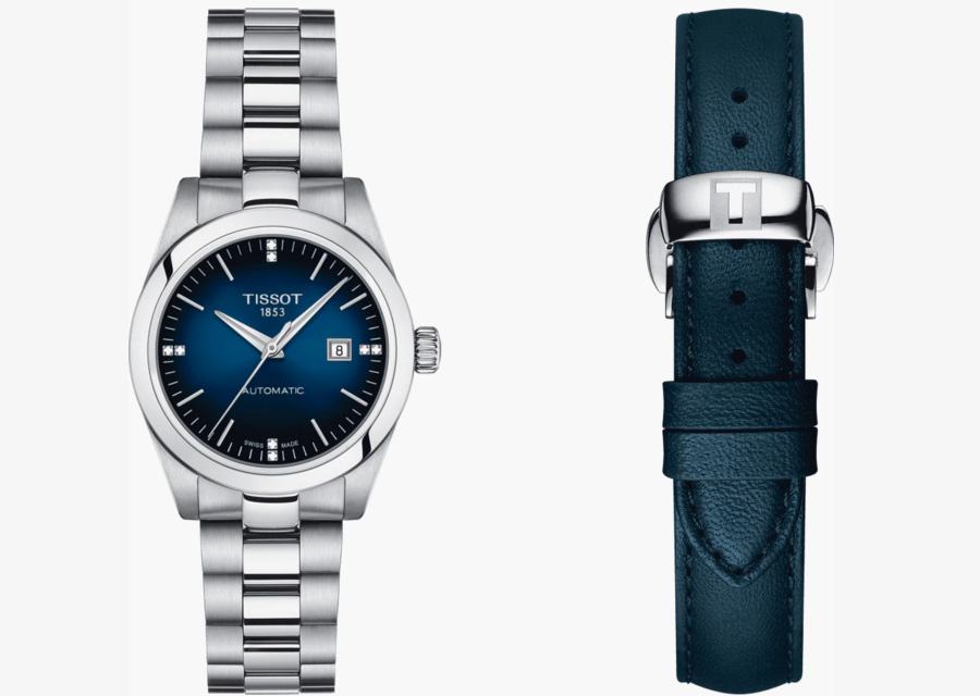 La T-My Lady de Tissot au cadran bleu soleillé