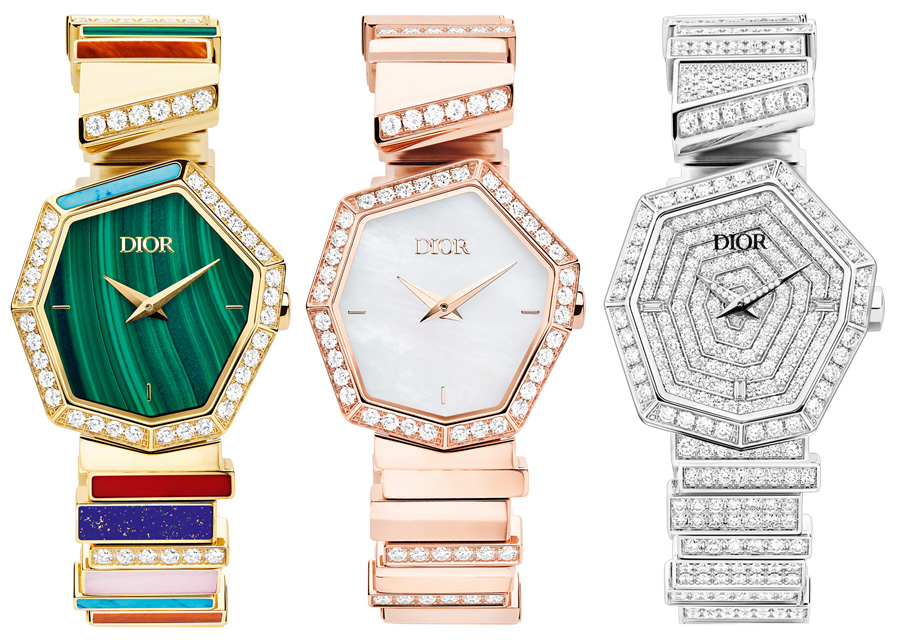 Les différentes montres de la collection Gem Dior sont toutes plus exceptionnelles les unes des autres