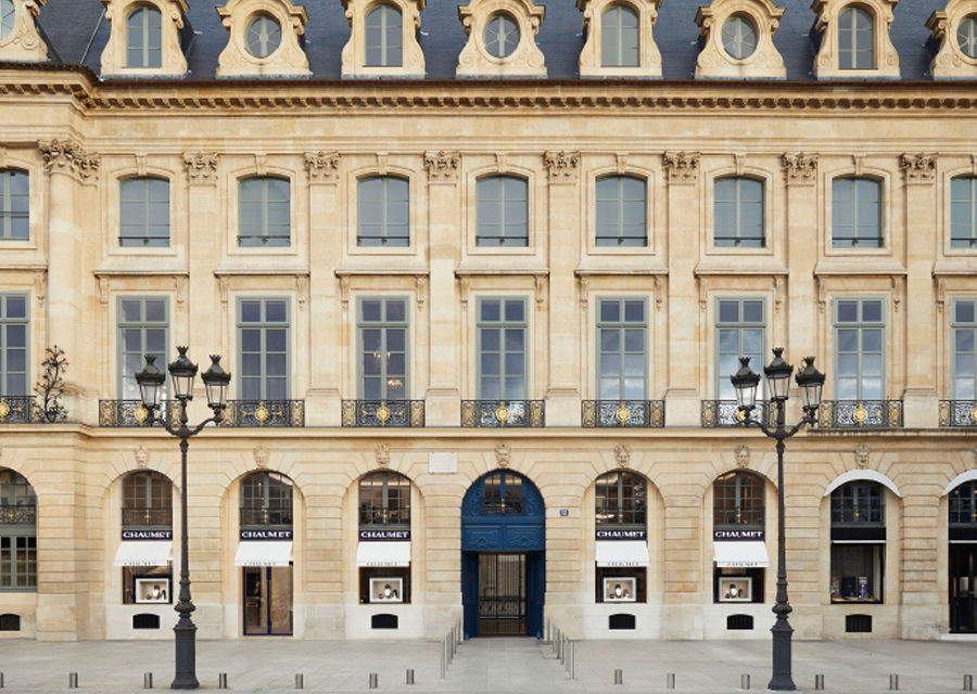 La boutique historique de Chaumet située au 12 place Vendôme à Paris