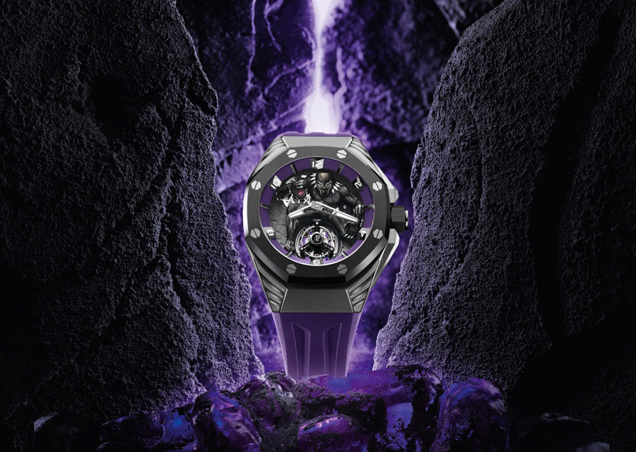 La montre Audemars Piguet Marvel Royal Oak Concept Black Panther Tourbillon Volant est déjà sold out