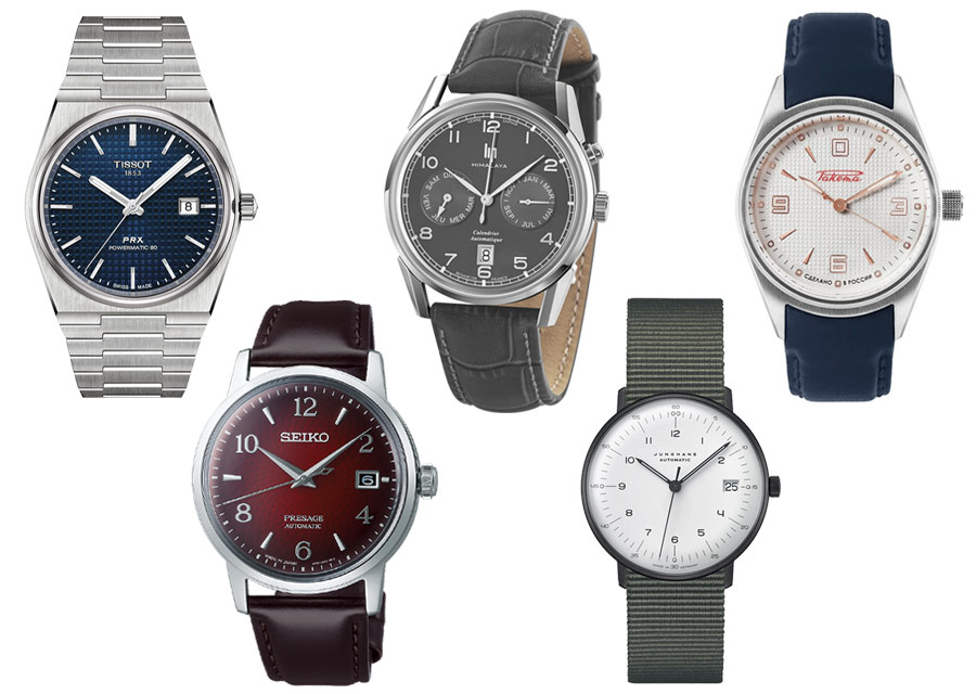 Five interesting automatic silver watches under €1,000