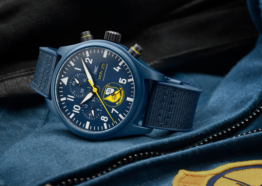 Montre d'Aviateurs chronographe IWC "Blue Angels"