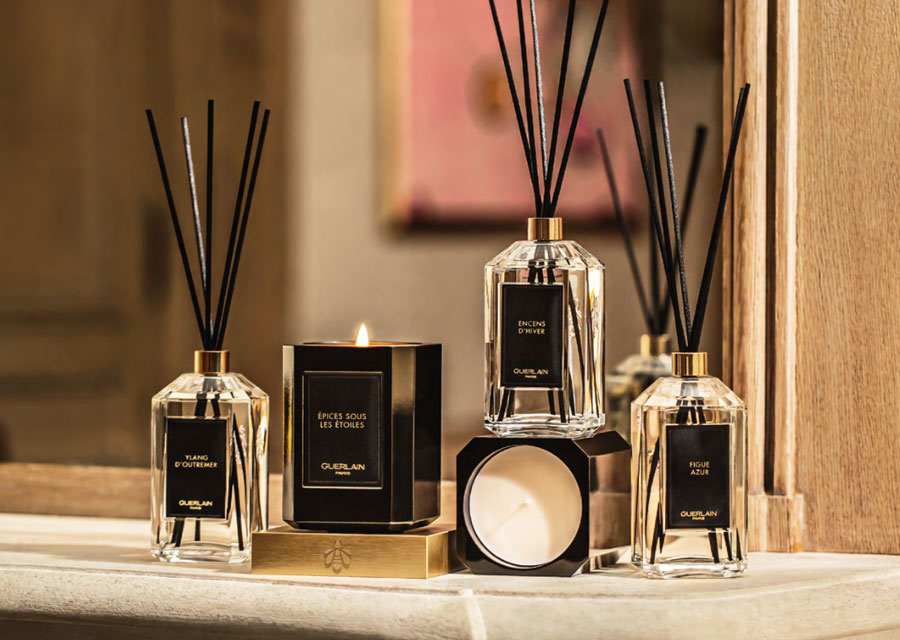 Les diffuseurs de la gamme l'Art de Vivre de Guerlain