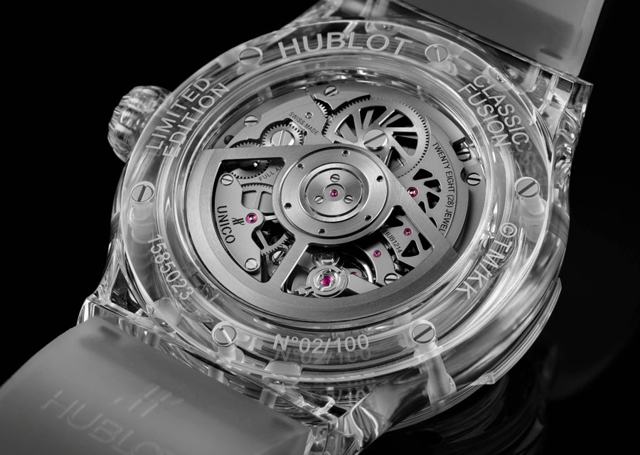 Le mouvement manufacture Unico anime ce superbe tourbillon de couleurs